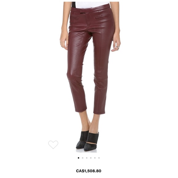 Helmut Lang Leather Pants - Picture 2 of 6